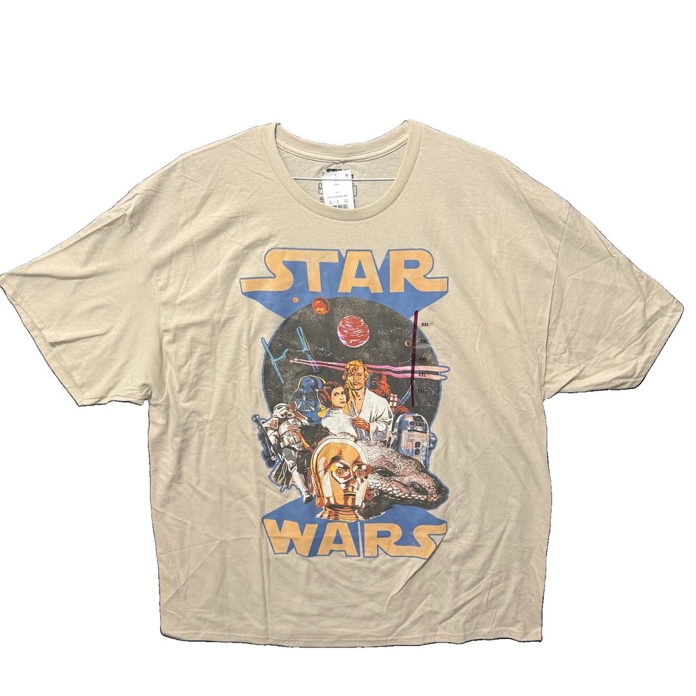Star Wars Original Trilogy Graphic T-Shirt XXL Mad Engine Luke Darth Vader NWT